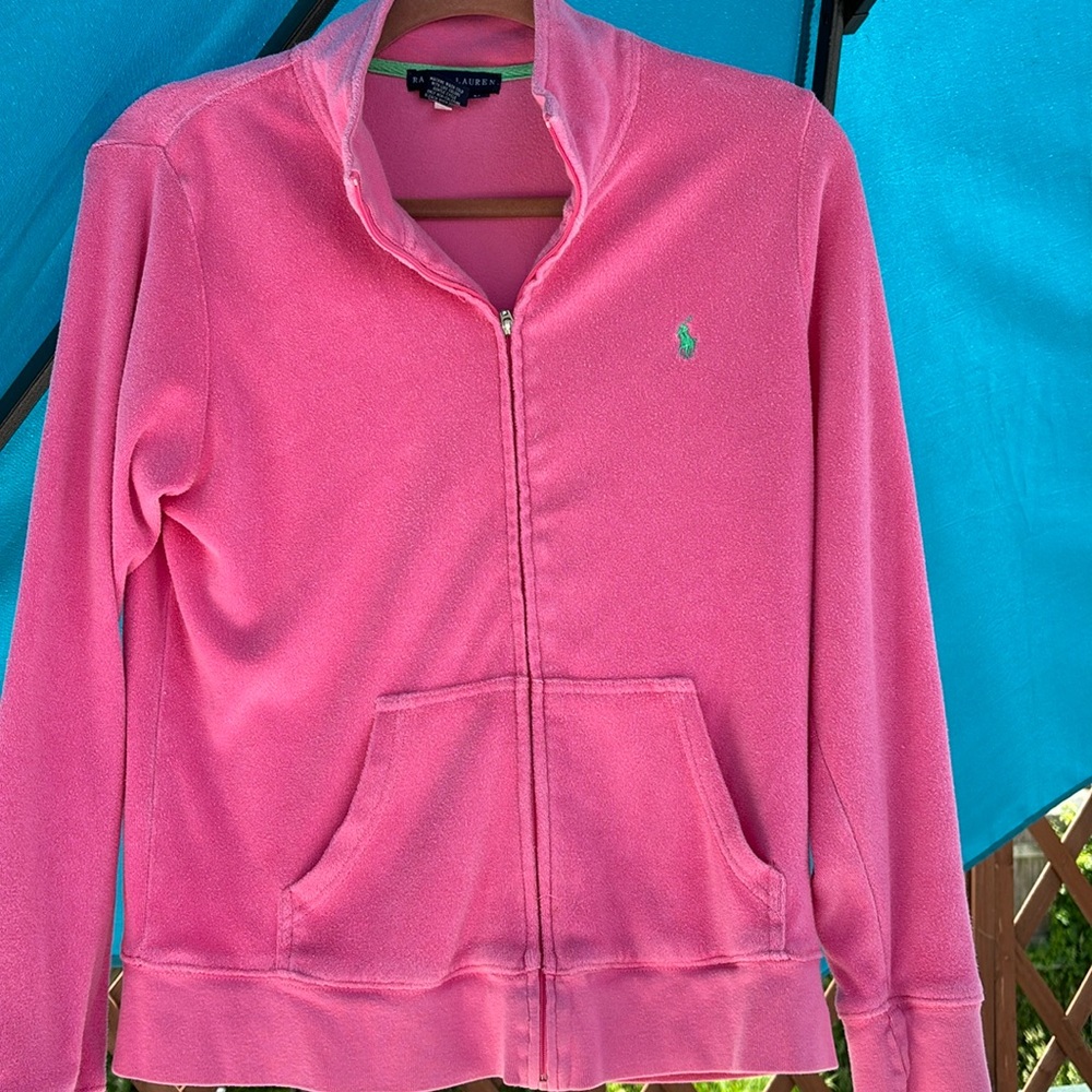 Ralph Lauren terry cloth zip up jacket